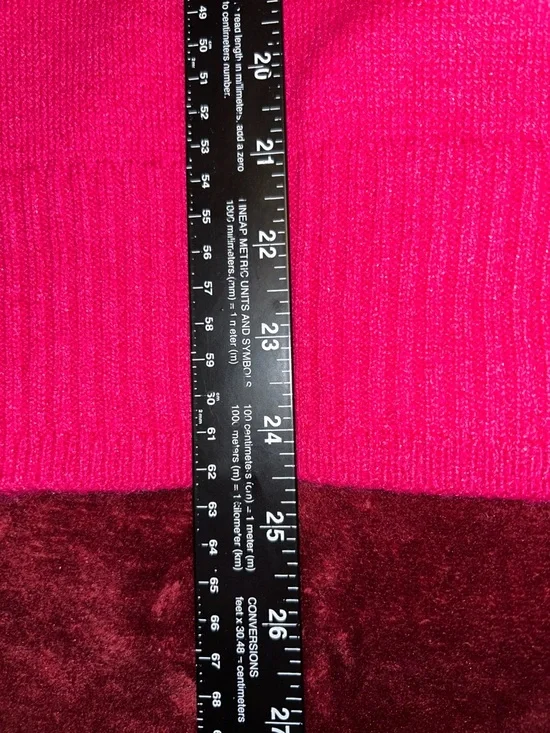 Sonoma Goods For Life 3x Lightweight V-Neck Bright Pink Soft Knit Sweater - Picture 9 of 12